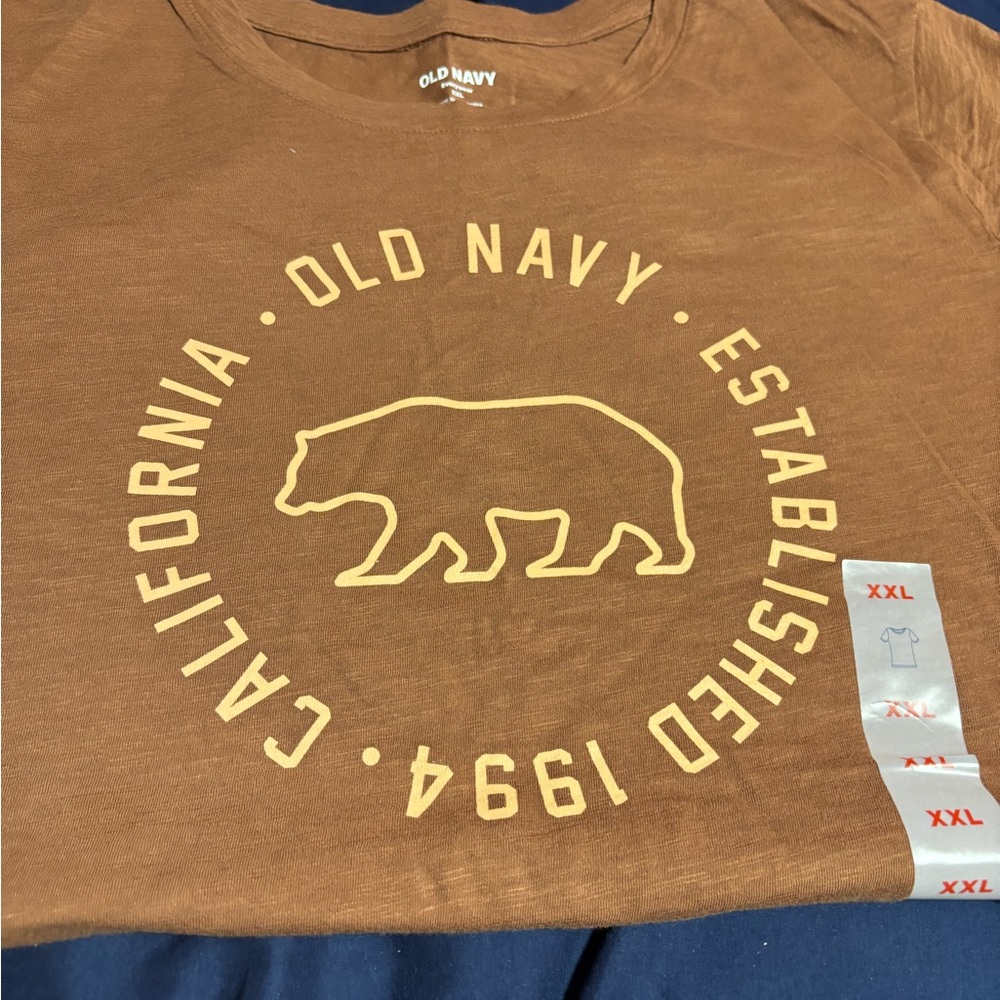 NWT Old Navy Brown Graphic T-Shirt XXL